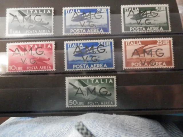 AMG Italy 1946-7 Venezia Giulia (VG) Sc# 1LNC1-7  AIRMAILS MNH  VF