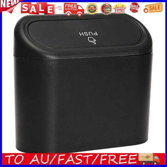 Car Trash Can Hanging Vehicle Garbage Dust Case Pressing Type Waste Organizer