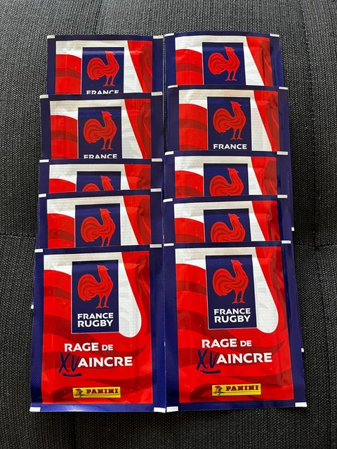Panini Rugby Equipe de France - Rage de Vaincre Blister 12 Pochettes + 1 Offerte