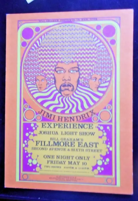 JIMI HENDRIX EXPERIENCE FILLMORE EAST CONCERT HANDBILL-1970s reprint