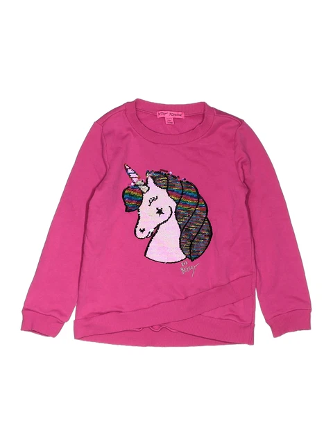 Betsey Johnson Girls Pink Sweatshirt S Youth