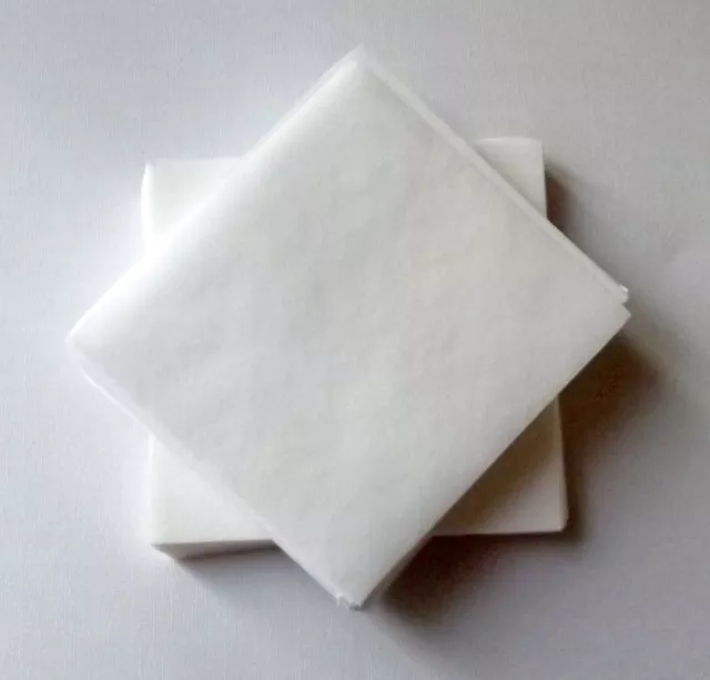 Embroidery Stabiliser Squares 15cm x 15cm Medium Weight Two Way Tear White