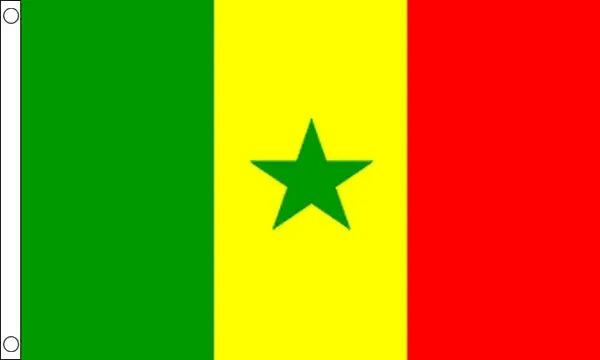 Cortina ataúd bandera nacional de Senegal con envío rápido