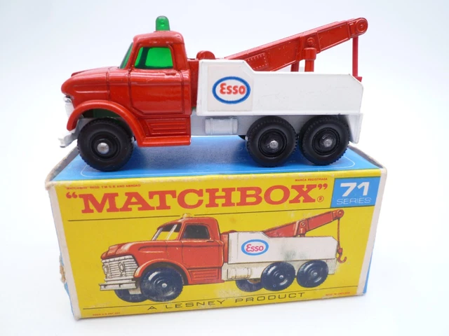 VINTAGE MATCHBOX LESNEY No.71c FORD HEAVY WRECK TRUCK IN ORIGINAL BOX 1969 VINTAGE MATCHBOX LESNEY No.71c FORD HEAVY WRECK TRUCK IN ORIGINAL BOX 1969