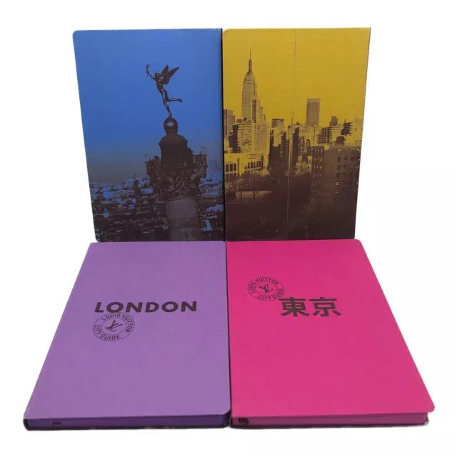 LOUIS VUITTON City Guide Tokyo LONDON NEW YORK Paris Set of 4 Travel Book Used