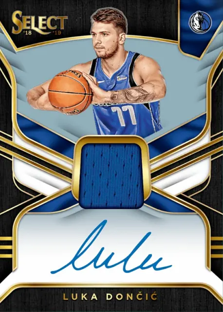 2018 Panini Select Rookie Patch Autograph RARE - LUKA DONCIC RC RPA Digital Card