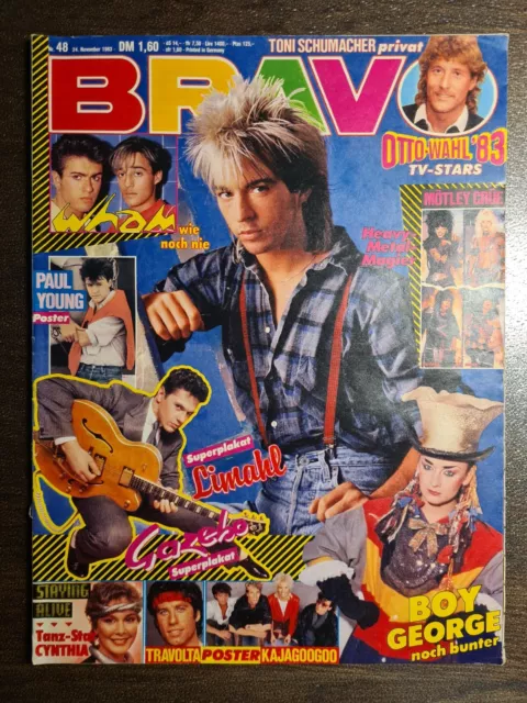 BRAVO 48/1983 Heft Komplett - Paul Young, Wham, Boy George, Kajagoogoo - Top!