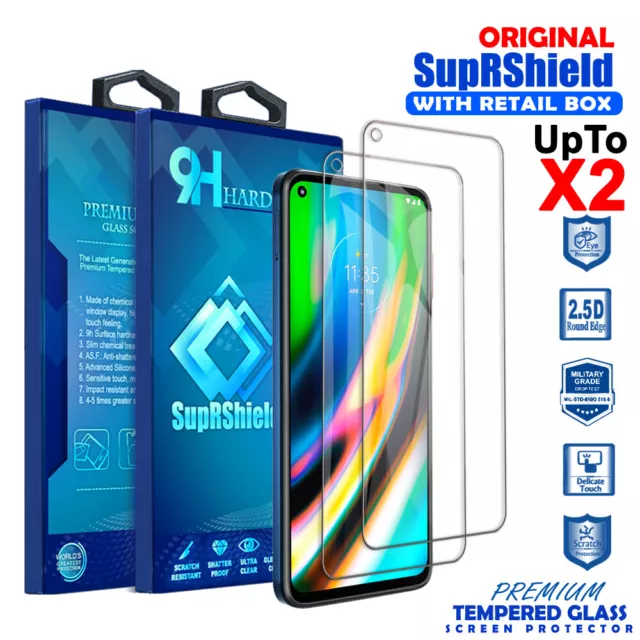 1x 2x For Motorola Moto G9 Plus G9 Play Full Tempered Glass LCD Screen Protector