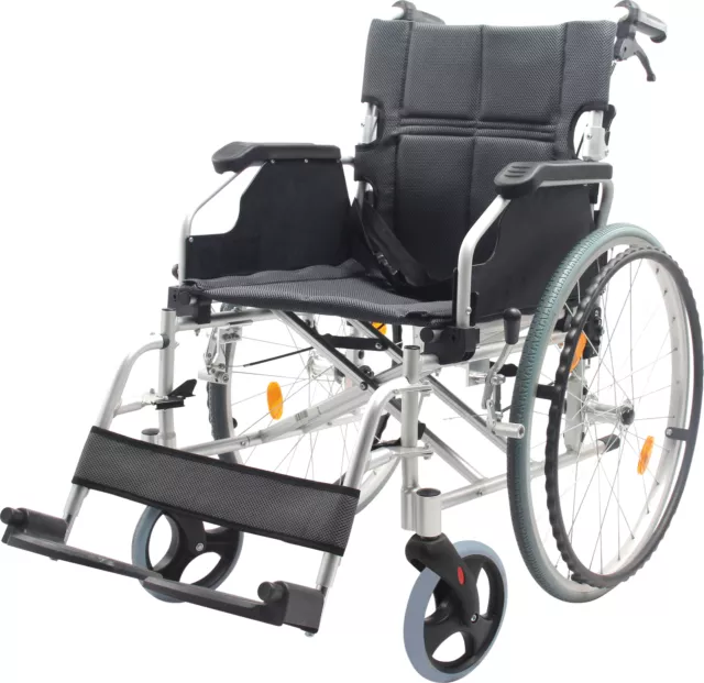 Deluxe Lightweight Self Propelled Aluminium Folding Wheelchair - 4 Colours