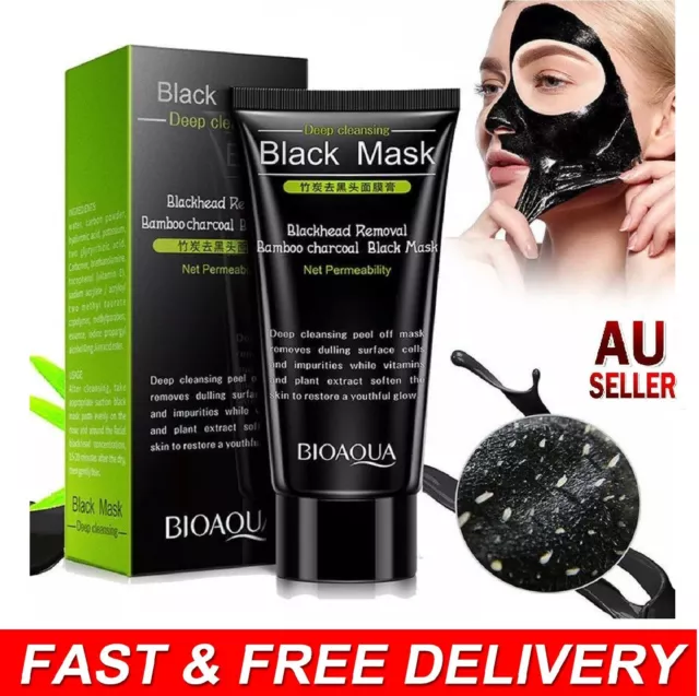 Deep Cleansing Peel-Off Black Purifying Face Mask Charcoal Blackhead Oil Remover