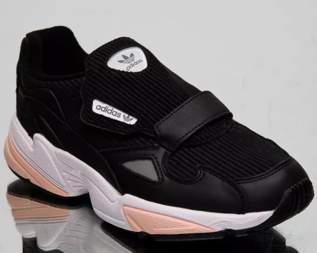 ADIDAS FALCON RX Women s Black Pink Grey Casual Lifestyle Sneakers