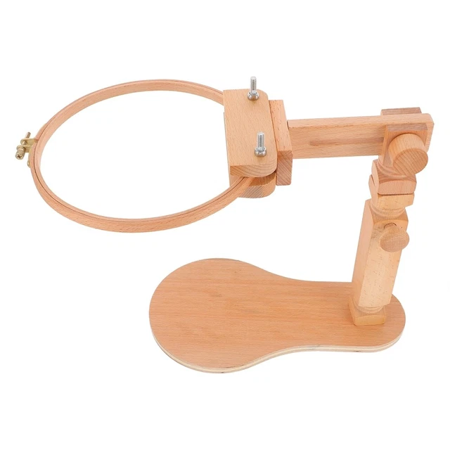 Parada de bordado de madera rotada ajustable