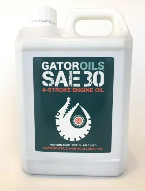 2 Litre Gator SAE 30 4 Stroke Lawnmower Oil, Briggs & Stratton, Honda 2L