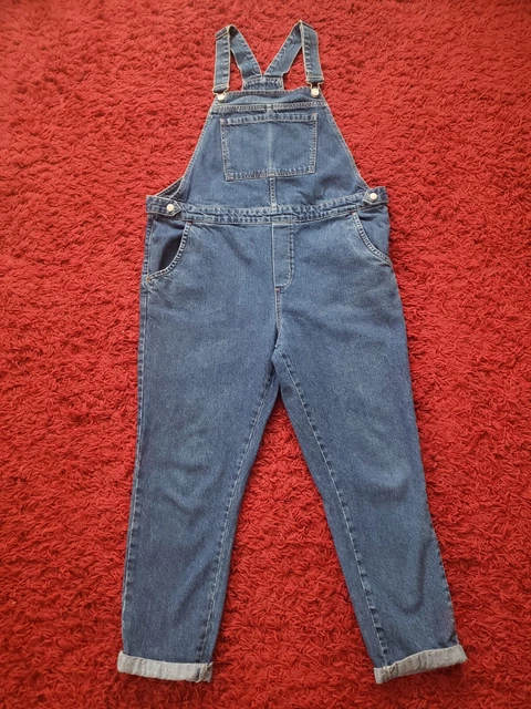 Denim dungarees size 14 outlet