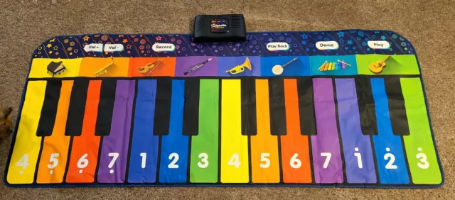 NIB Huge 6 Ft By 2.5  Keyboard Playmat Piano Kids Electronic Music Dance 3 Plus