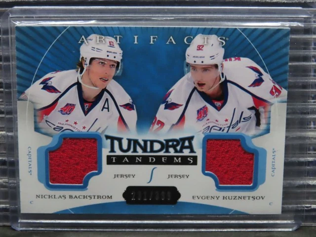 2015-16 UD Artifacts Nicklas Backstrom Kuznetsov Tundra Tandems Jersey #231/399