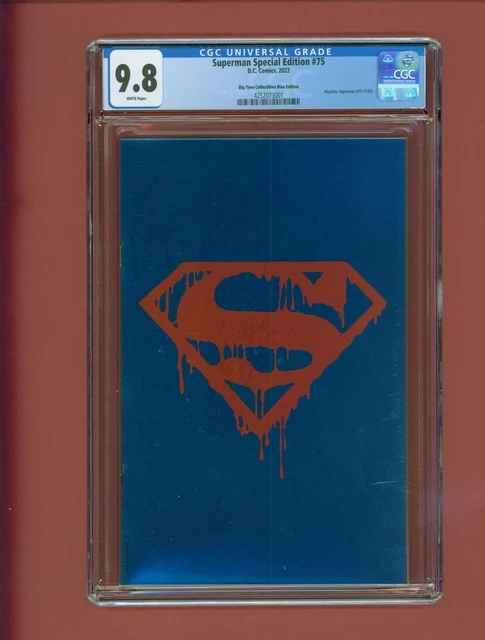 Superman Special Edtion #75 (2022 DC Comics) Blue Foil Variant CGC 9.8