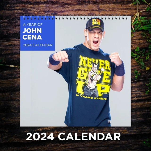 JOHN CENA CALENDAR 2024, John Cena 2024 Celebrity Wall Calendar 24.99