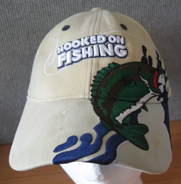 Hooked On Fishing Ball Cap. Manufactured by Bio-Domes Headgear.