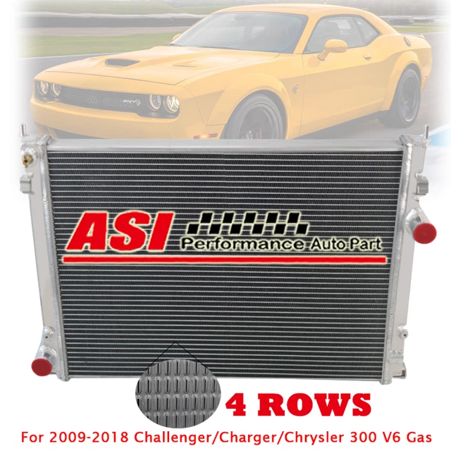 4 Row Aluminum OE Radiator fit 2009-2018 Challenger/Charger/Chrysler 300 V6 Gas