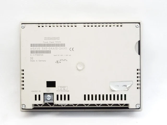 Siemens Toucher Panel TP070 6AV6545-0AA15-2AX0 4