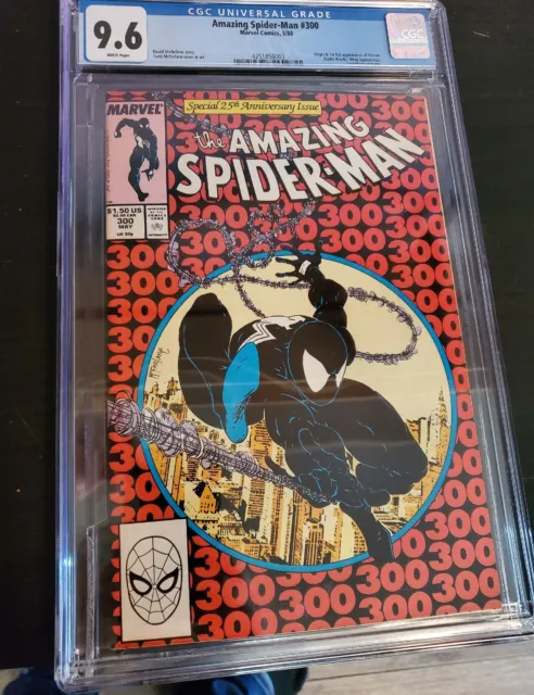 Amazing Spiderman - CGC 9.6 - 1st Appearance Of Venom- Marvel Comics 1988