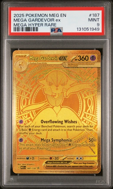 Meg Rarity 2025 POKEMON MEG En-Mega Evolution Mega Hyper Rare #187 Mega Gardevoir ...