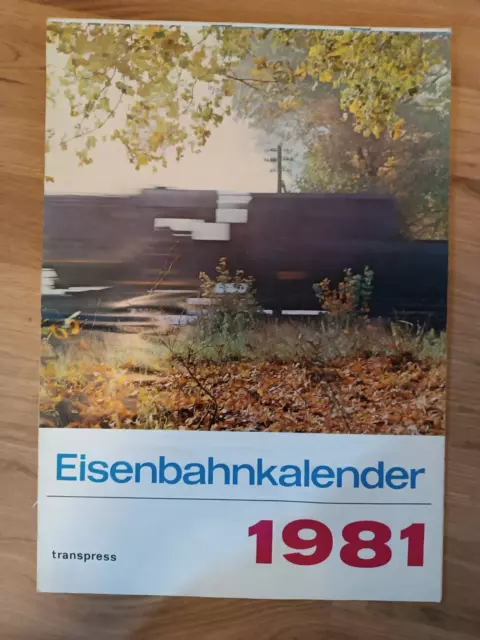 Eisenbahn Kalender 1981, DDR Rarität v. Transpress