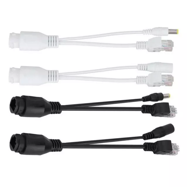 Power Over Ethernet Passive RJ45 Injector PoE Adapter Splitter Cable for Camea