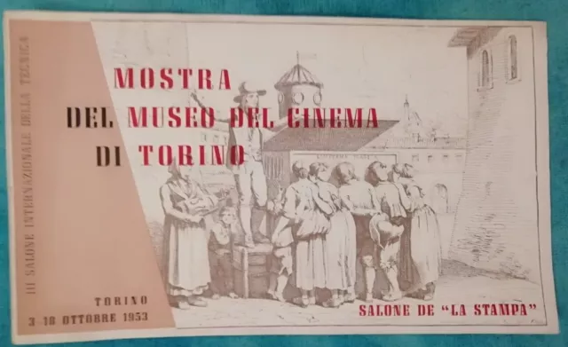 Torino 1953 - Mostra Del Museo Del Cinema - Salone De La Stampa - Brochure