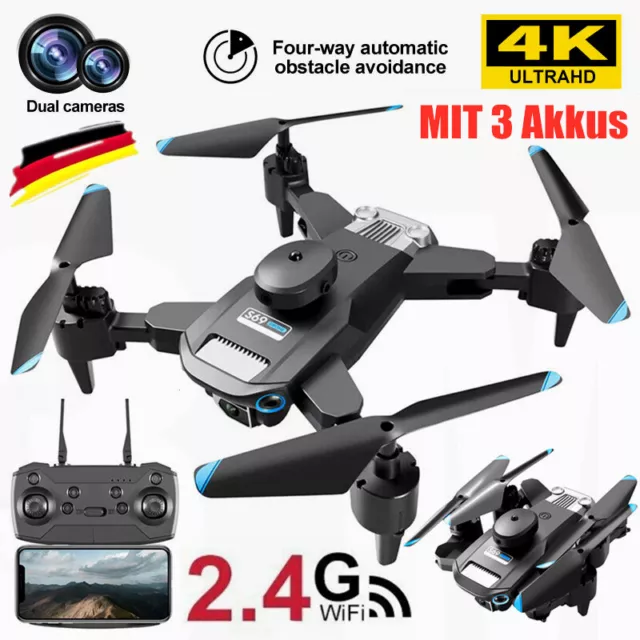 Mini Drohne mit Dual Kamera 4K HD Faltbare RC Quadrocopter für Kinder Anfänger