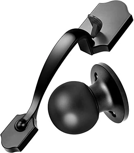 Front Door Handleset Entry Door Handle Set with Cove Knob for Right and Left