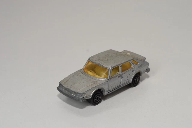 A57 1:62 Majorette 264 Saab Turbo Metallic Gray Excellent Condition