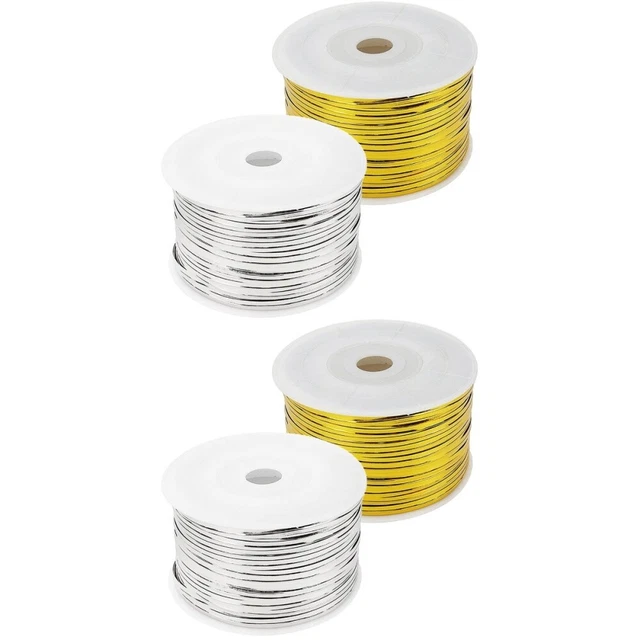 2 rollos corbatas de embalaje metálicas reutilizables bolsa de dulces corbatas de pan