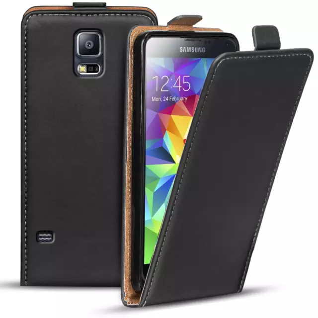 Schutz Hülle Für Samsung Galaxy S5 Mini Etui Klapp Tasche Flip Cover Handy Case