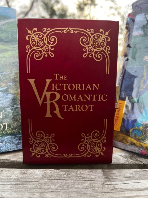 VICTORIAN ROMANTIC TAROT deck 4th edition OOP with wood box EUC