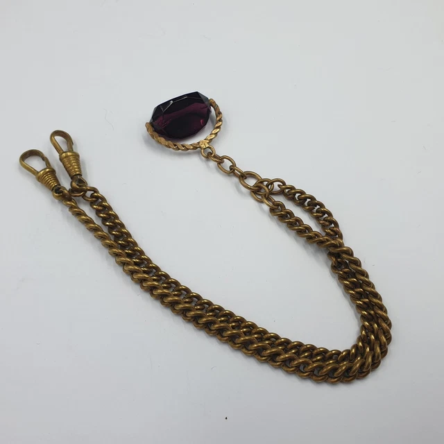 Pendentif Ancien Intaille Zodiaque Scorpion Avec Chaîne 50 Cm Plaqué Or - Occasion Très Bon état