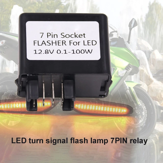 Relè lampada flash facile installazione indicatore led 7 pin relè segnale per suzuki