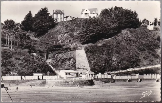 ÉTABLES sur MER 22 Rotonde Plage des Godelins Les Villas CPSM écrite vers 1950