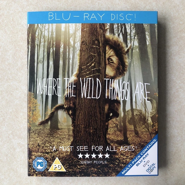 WHERE THE WILD Things Are Bluray + DVD (2010, James Gandolfini) w