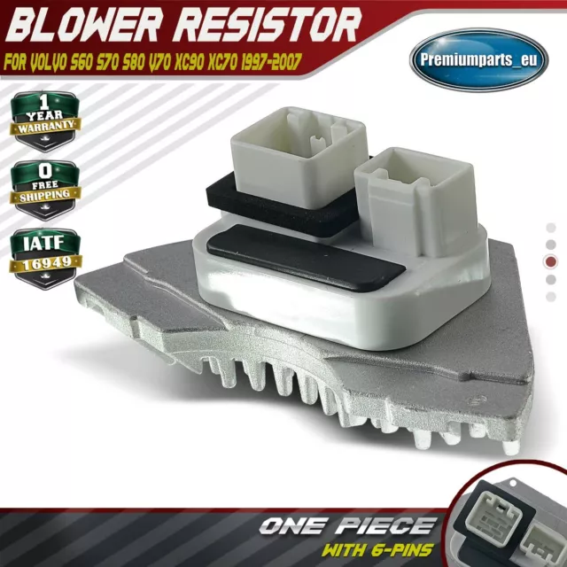 Heater Blower Motor Resistor for Volvo S60 S70 S80 V70 XC70 XC90 8693262 9171541