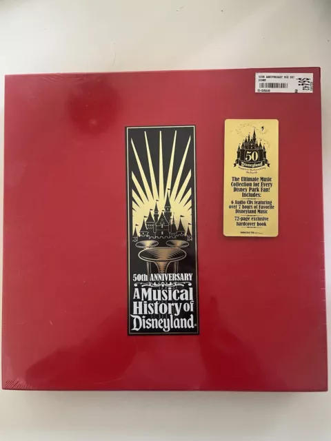 Musical History of Disneyland 50th Anniversary 6 CD Set Book Vinyl Album Sealed!