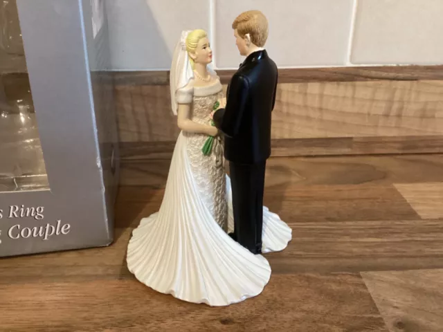 Beautiful Wilton Vintage Wedding Cake Topper Bride & Groom With This Ring New