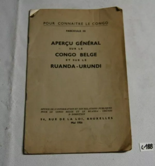 C188 Livret - Aperçu du Congo - Ruanda - Burundi
