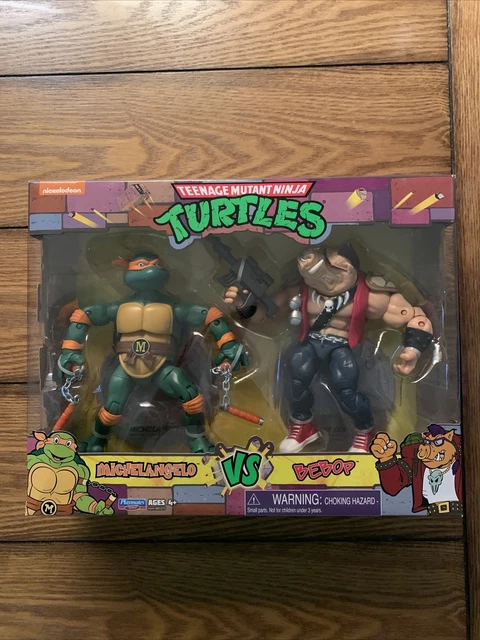 Teenage Mutant Ninja Turtles Action Figure Michelangelo Vs Bebop Tmnt New 4655 Picclick