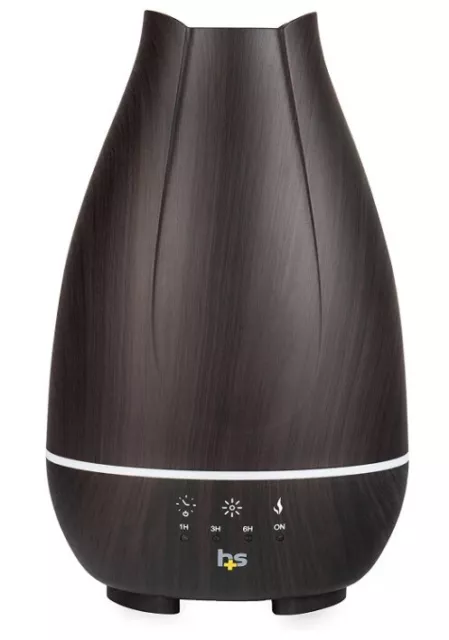 Healthsmart Essential Oil Diffuser, Cool Mist Humidifier & Aromatherapy (Brown)