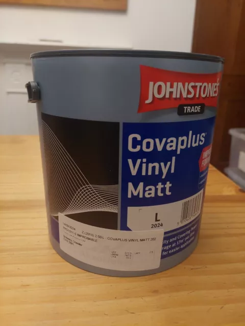 2.5L Johnstones Trade Covaplus Vinyl Matt in Improbable - Emulsion Paint