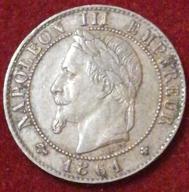 trés rare 1 ct centimes NAPOLEON III - 1861  BB , TTB+!