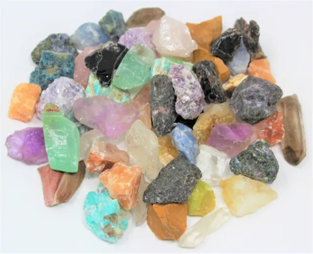 Miniature Crafters Collection: 0.25 - 1" Natural Raw Crafters Gemstone Bulk Lots
