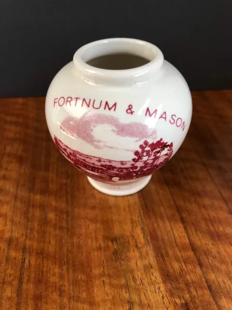 Vintage Fortnum & Mason französischer Dijon Senf Keramiktopf von Crown Devon Fielding